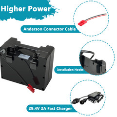 24V 12Ah 20Ah Lithium Battery 24Volt Battery for Children’s Toy Cars, Wheelchair