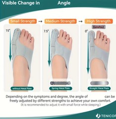 Toe Corrector Bunion Relief Brace Adjustable Hallux Valgus Pain Support Foot Car