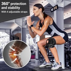 DR. BRACE ELITE Knee Brace with Side Stabilizers & Patella Gel Pads for Maximum