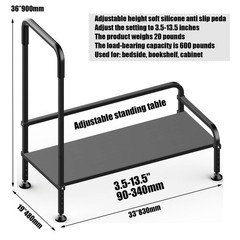 Seniors Assist Step Stool with Support Handrail, Non-Slip Platform, Height Ad…
