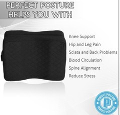 Memory Foam Knee Pillow For Sciatica & Back Pain Leg Hip Night Sleep Cushion