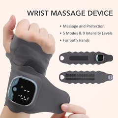 Electric 5 Heat Levels & 3 Vibration Modes Hand Wrist Massager Pain Relief Brace