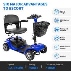 2026 4 Wheels Mobility Scooter Power Electric Wheelchairs Heavy Duty For Seniors