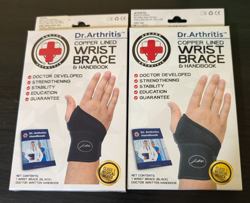 Dr. Arthritis Copper Lined Wrist Brace