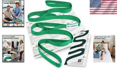 Quality Light Green Stretching Strap for Enhanced Flexibility & Safety