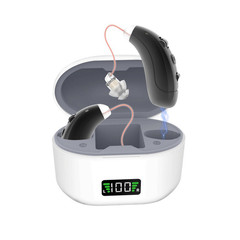 New BTE invisible hearing aid, 6 volume levels, 2 noise reduction modes