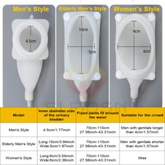 Silicone Wearable Urinal Bag Catheter Portable External Collector for women/ men