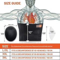Plus Size Umbilical Hernia Belt for Women | Hernia Binder for Men | Navel, Ve…