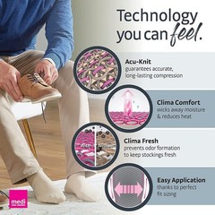 mediven for men select, 20-30 mmHg, Calf High Compression Stockings, Closed Toe