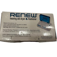 Serene Renew Innovations Hearing Aid Dryer And Freshener Model DB-100 Open Box