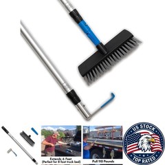 Durable 6 ft Cargo Retriever Tool with Snow Broom – Rust Resistant Design