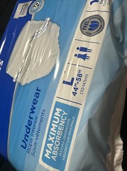 Attends AP0730 Disposable Cloth Diaper – Large, Pack of 18