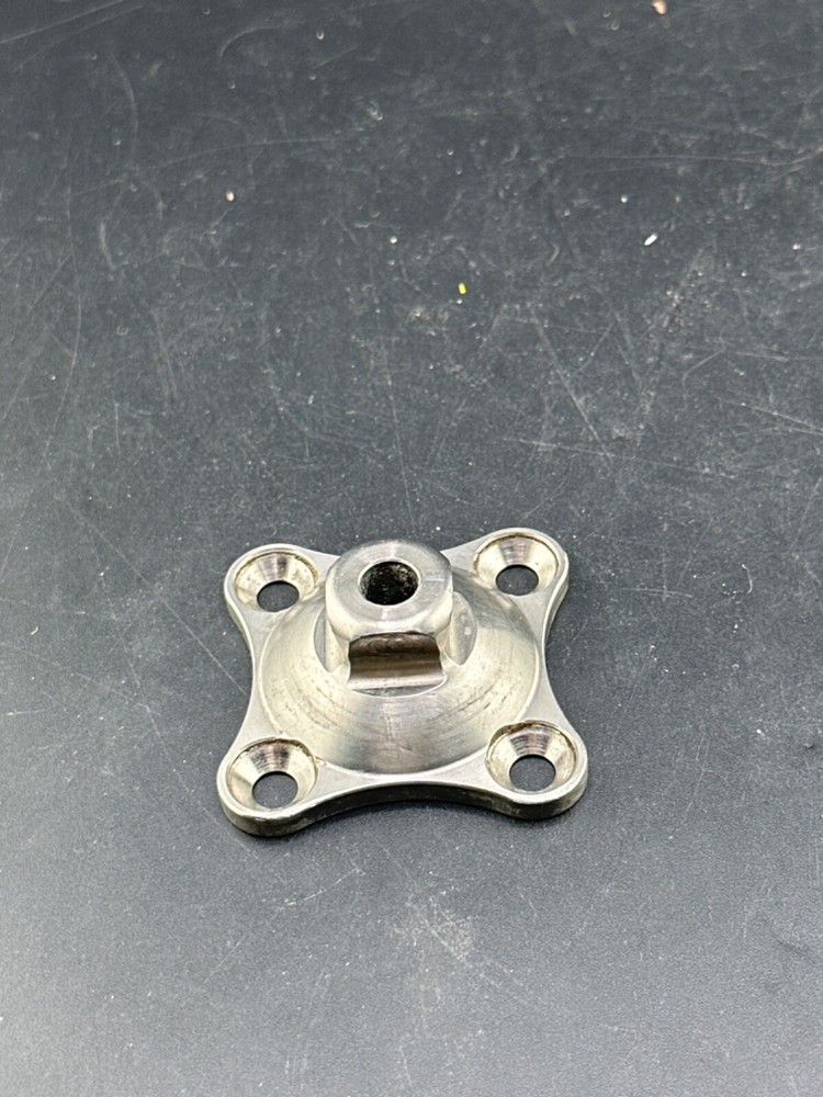 Prosthetic component adapter part. Bulldog prosthetic 4 hole pyramid