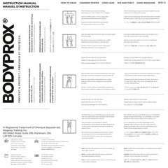 Bodyprox Knee Brace with Side Stabilizers & Patella Gel Pads for Large, Black