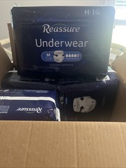 (QTY 64) Reassure Unisex Adult Overnight Underwear Disposable Size Medium 30-38”