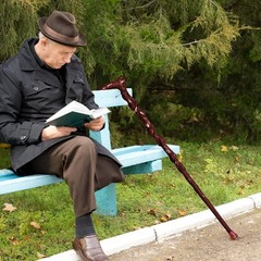 Handcrafted Wood Walking Cane – Lightweight 37.4″ Senior Disability Aid
