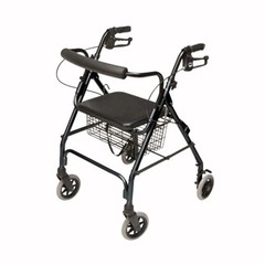 Lumex Walkabout Lite 4-Wheel Rollator Walker Padded Seat 6″ Wheels Lightweight