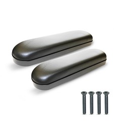 Healthline Padded Armrests for Wheelchair, 1 Count (Pack of 1), Black