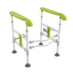 Carbon Steel Safety Toilet Rail Adjustable Frame for Handicap Elderly Max.330Lbs