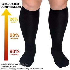 Plus Size Compression Socks 20-30 mmHg for Men Women Medical Stockings XL-4XL