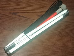 Came Walking Visually Impaired Folding Aluminum Guide Grip Walking Stick 52 In
