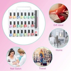 Jiasheng Nail Polish Organizer Case For 48 Bottles Gel Nail Polish Storage