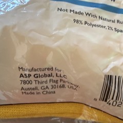 ASP Global Non-Skid Patient Slippers Double Tread Yellow Poly/Spandex LPTI45DYL