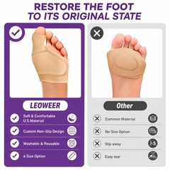 Orthopedic Metatarsal Pads for Women & LARGE: WOMEN 10-13/MEN 7-9.5, Beige