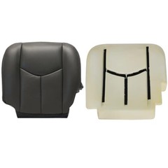 Dark Gray Leather Seat Cover for Driver 692 or 69i – Side Bottom Replacement