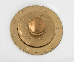 Lift & Turn Tub Trim Set with Two-Hole Overflow Faceplate, All Brass Bathtub Con