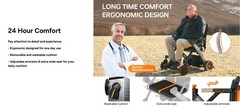 NEW Paiseec 2-in-1 Electric Wheelchair W1, left handed control