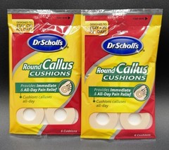 2 Packages Lot Dr. Scholl’s Foam-Ease Callous Pads No.313 6 Per Package Callus