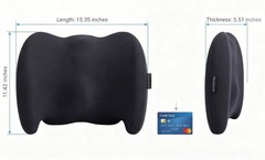Lumbar Support Pillow Memory Foam Back Cushion for Sciatica & Lower Back Pain…
