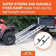 Heavy Duty Straight Ramps – Rustproof Aluminum, 1,250 lb Capacity for Equipment