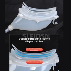 Male Wearable Incontinence Pants Urinal Leg Bag Silicone Urine Funnel Collector