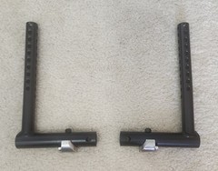 Quickie Iris Titl in Space Leg Rest Receptacles Pair VGC