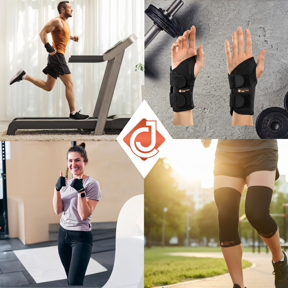 Joint Pain Relief Bundle Copper Infused Knee, Wrist & Hand Compression Set