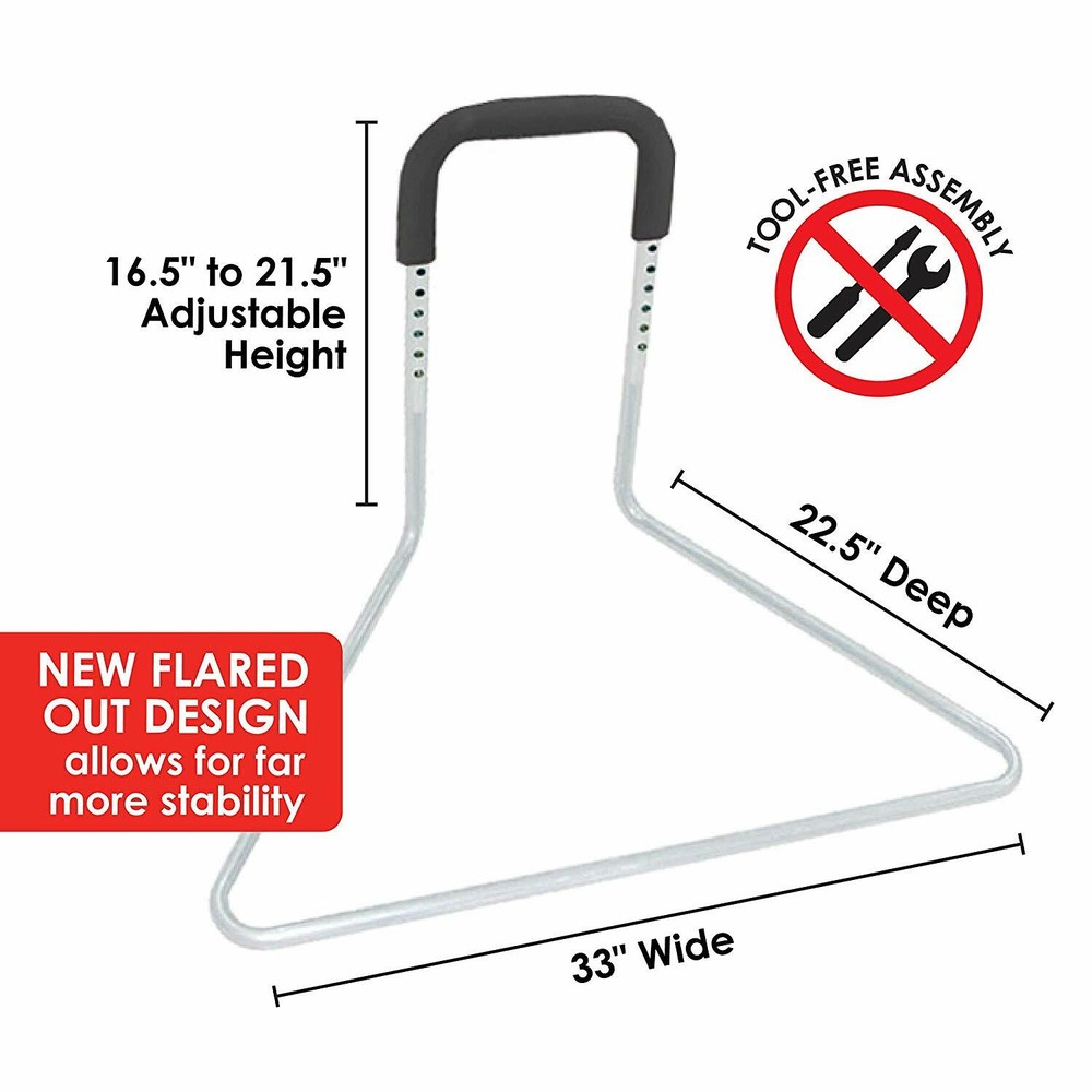 Bed Assist Handle Bar Guard Rail Medical Height Adjustable for Elderly Seniors