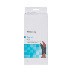 McKesson Hook and Loop Strap Wrist Brace with Abducted Thumb for Right Hand