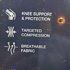 2-Pack Knee Brace Compression Sleeves Size Xl Pain Relief Sports Workout Opened