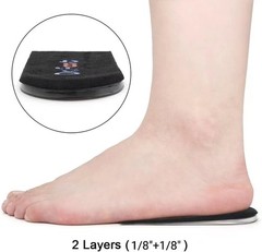 s Adjustable Orthopedic Heel Lift Inserts, Height Increase Insole for Leg Len…