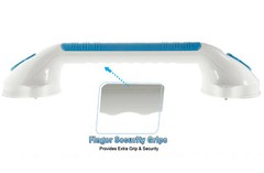 Large Suction Cup Grab Bar 17″ Shower Bathroom Safety Grip Hand Rail Assist Bar