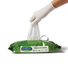 FitRight Aloe Personal Cleansing Incontinence Wipes 8 x10 inch, White, 12 Pack!✅