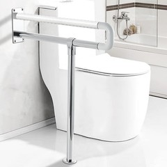 Sturdy Toilet Grab Bar 29.5 Inch Anti Slip Handicap Grab Bar Wall to Floor Sa…