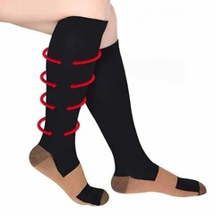 (6 Pairs) Compression Socks Hg Knee High Copper Mens / Womens S-XXL USA