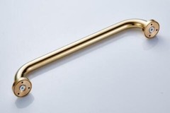 Gold Polished Brass Bathroom Bath Shower Safety Grab Bar Toilet Hand Rail Holder