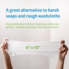 Fitright Personal Cleansing Wipes with Aloe (8X10 Inch) | 600 Pieces Moisturi…