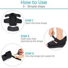 Vive Post Op Shoe – Lightweight Medical Walking Boot with Adjustable Strap –