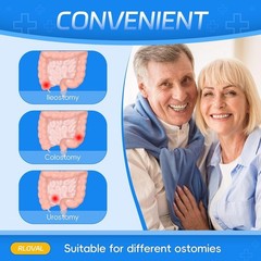 20 PCS Colostomy Bags, Drainable Pouches, Skin-Friendly Hydrocolloid