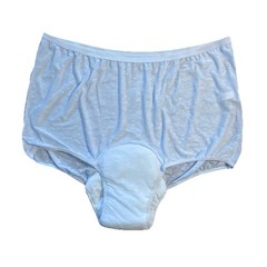 Dr. Leonard’s White Nylon Blend Padded Incontinence Breif Underwear Women 14